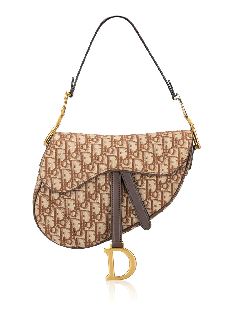 Oblique Saddle Bag Brown