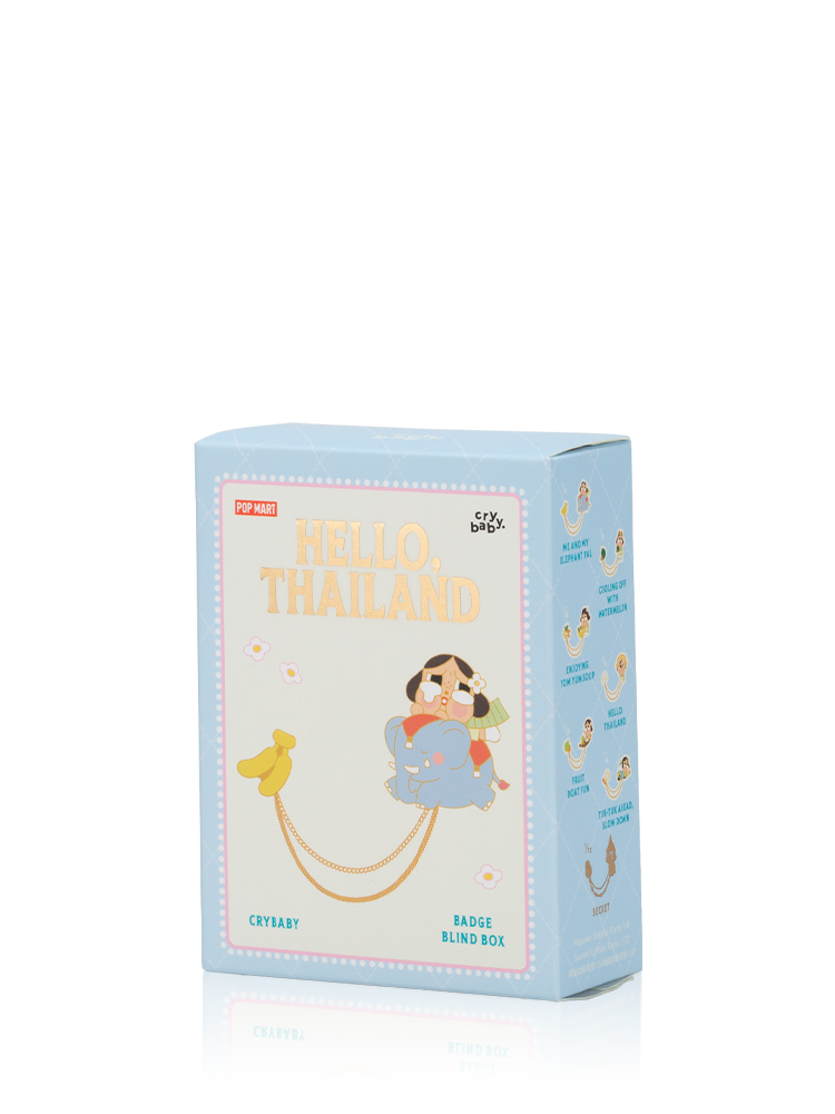 Crybaby Hello Thailand Series Badge Enjoying Tom Yum Soup