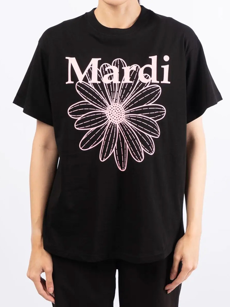 Flowermardi T-Shirt Black Pink