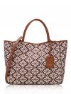 Spade Flower Jacquard Everything Medium Tote Burgundy Multi