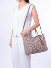 Spade Flower Jacquard Everything Medium Tote Burgundy Multi
