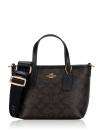 CW032 Signature City Mini Tote Walnut Black