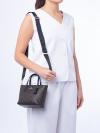 CW032 Signature City Mini Tote Walnut Black