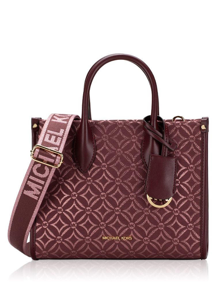 Signature Mirella Metallic Small Crossbody Oxblood Multi