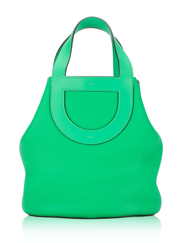 Taurillon Clemence Swift In-The-Loop 23 Bag Vert Comics