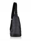 Men CY801 Signature Dominic Sling Pack Charcoal Black
