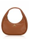 Kayla Crescent Shoulder Bag Warm Gingerbread