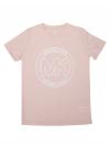Logo Cotton T-Shirt Powder Blush Sz S