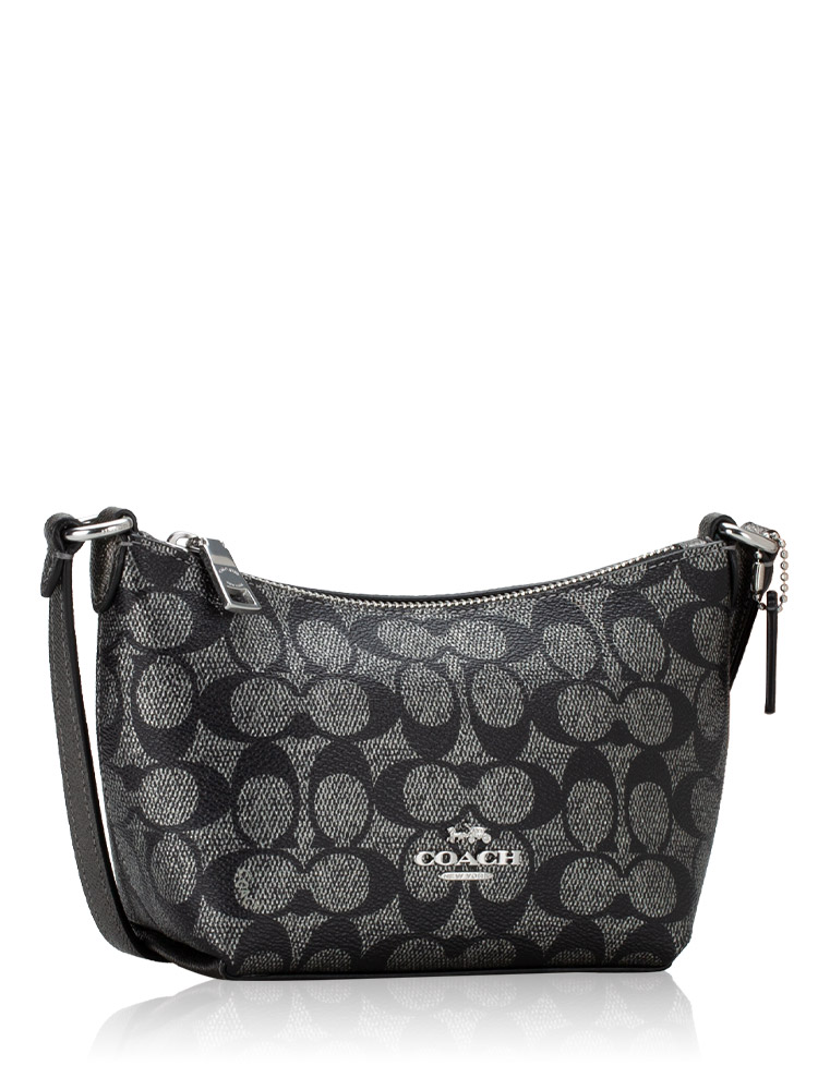 CW338 Signature Zip Crossbody Gunmetal Multi
