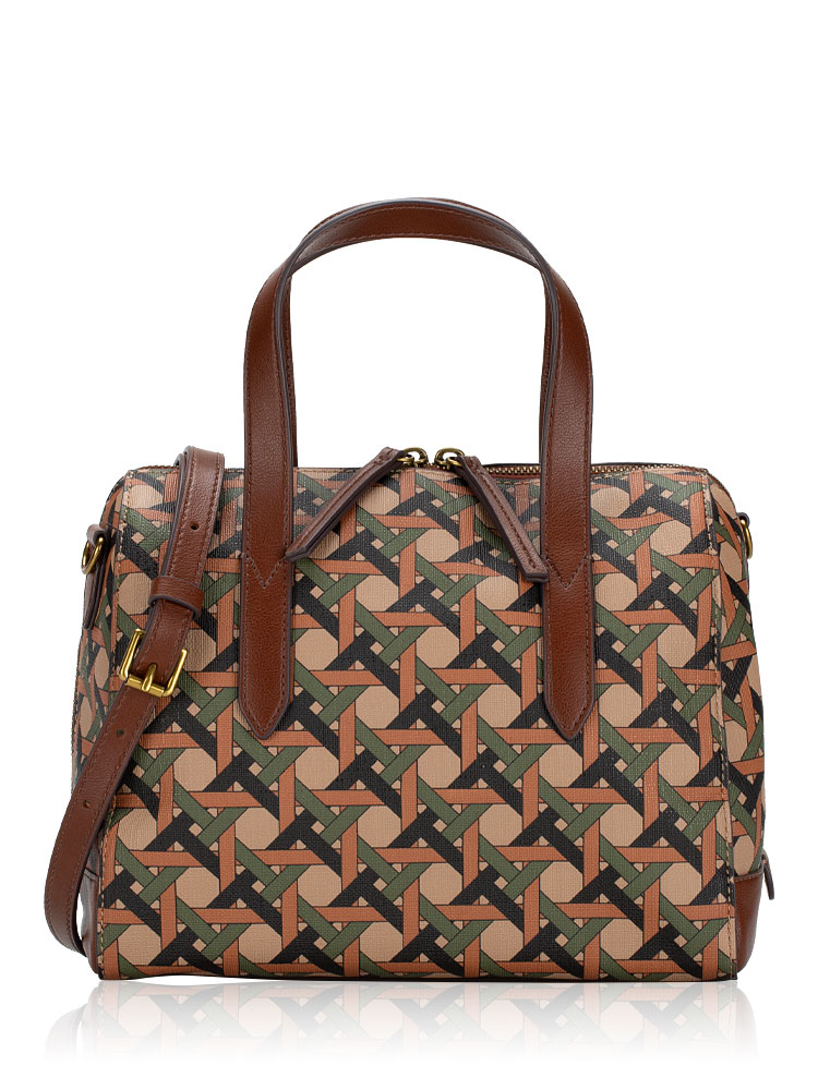 SHB2921341 Sydney Satchel Green Multi Stripe