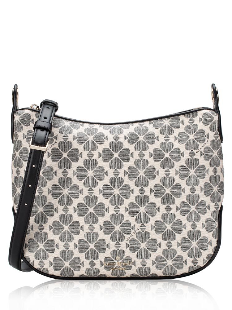 Signature Spade Flower Large Crossbody Black Multi