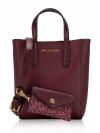Vincent Saffiano XS Crossbody With Card Case Oxblood