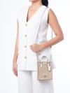 CJ494 Signature North South Mini Tote Light Khaki Chalk