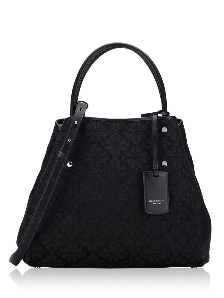 Spade Flower Jacquard Medium Everything Tote Black Multi