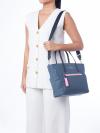 Chelsea Colorblock Medium Satchel Bluestone