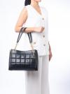Susan Quilted Leather Medium Tote Black