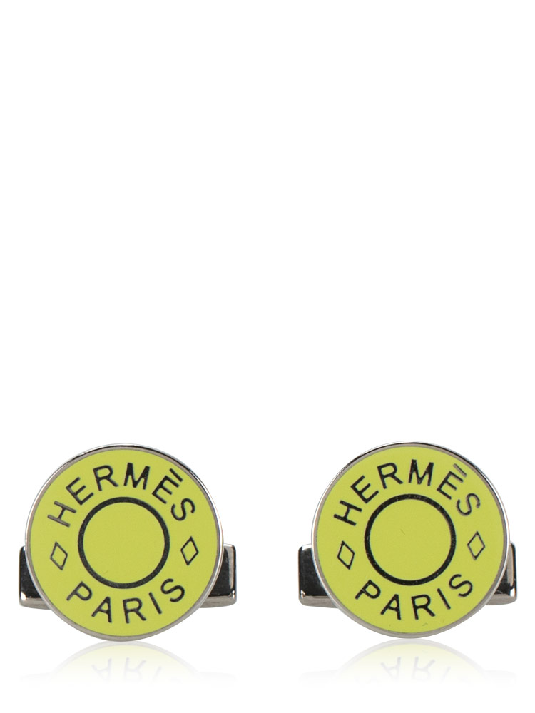 Lacquer Palladium Licol 2 Cufflinks Lime