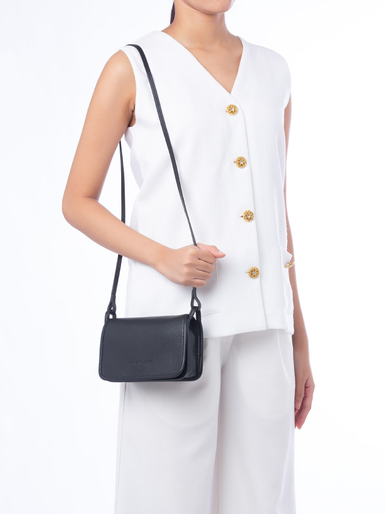 Le Foulonné Xs Clutch Black
