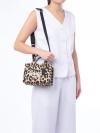 CZ099 Leopard Cargo 20 Tote Black Multi
