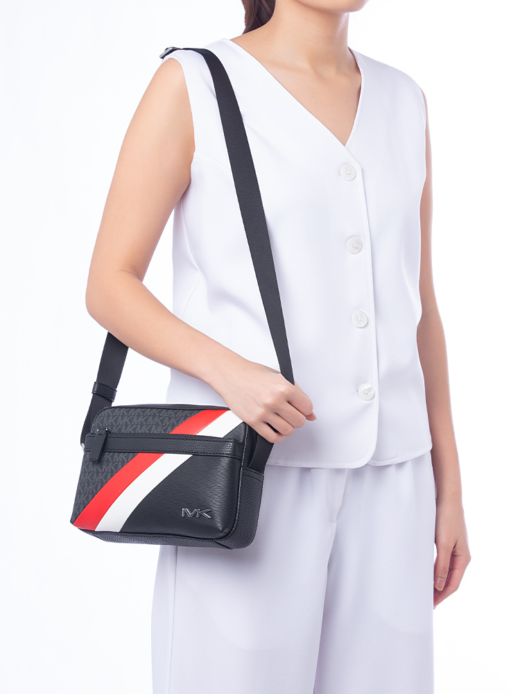 Signature Cooper Utility Crossbody Dark Sangria