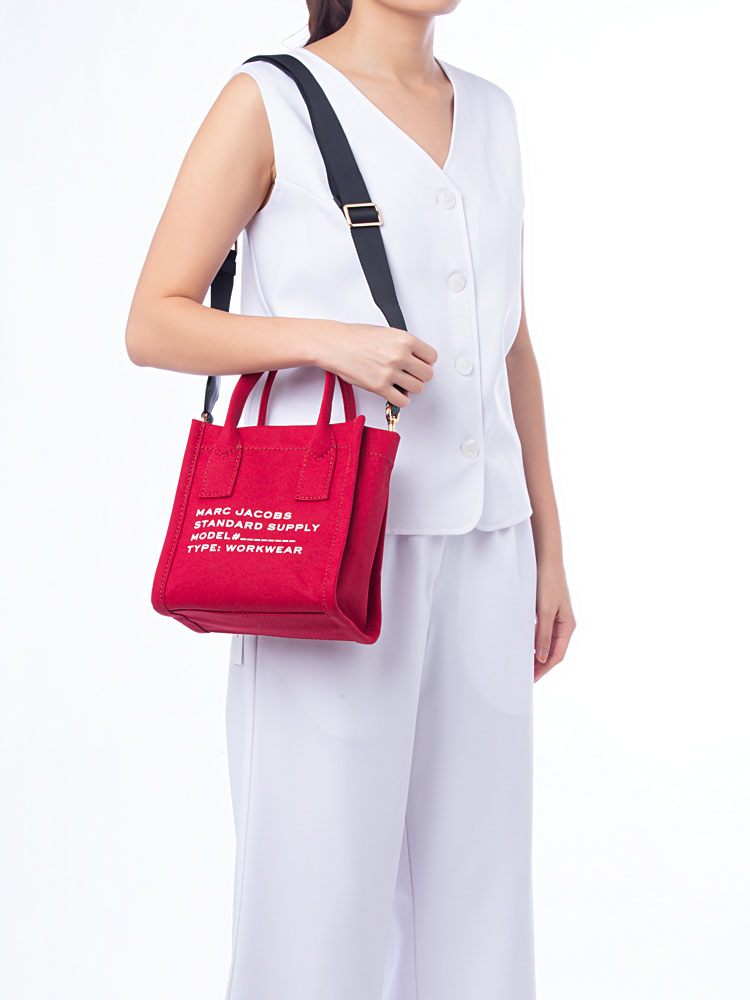 4S4HCR003H02 Canvas Standard Supply Small Tote Savvy Red