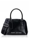 4S4HSC003H02 Small Dome Satchel Crossbody Bag Black