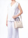 C8632 Embossed Croco Willow 24 Tote Ivory