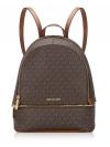 Signature Rhea Medium Zip Backpack Brown
