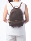 Signature Rhea Medium Zip Backpack Brown