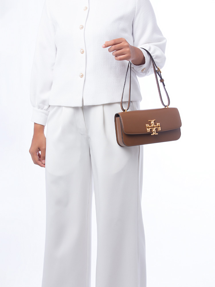 Eleanor E/W Small Convertible Shoulder Bag Moose