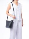 Blake Leather Bucket Bag Black