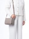Thea Flap Crossbody Gray Heron