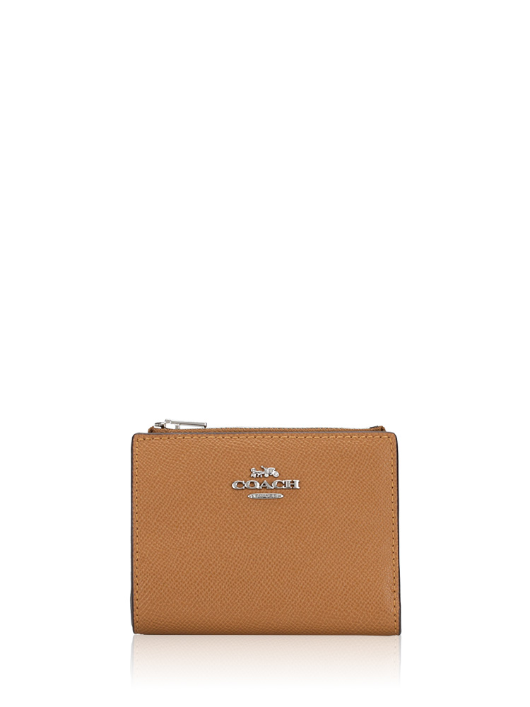 CR983 Crossgrain Leather Bifold Wallet Light Saddle