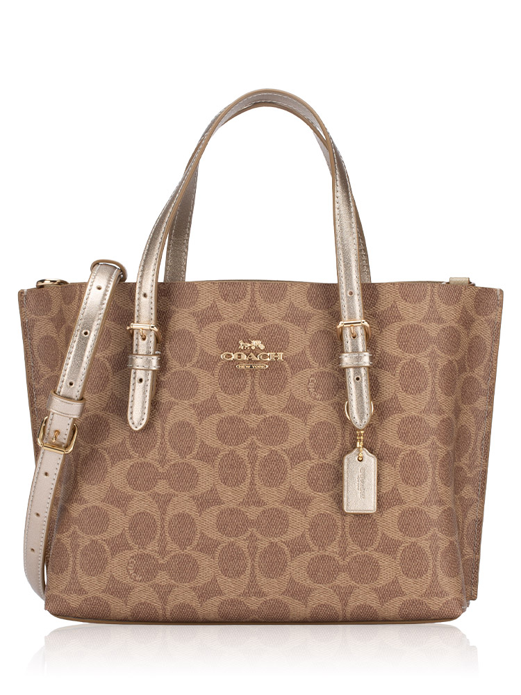 CW443 Signature Mollie Tote 25 Tan Light Champagne