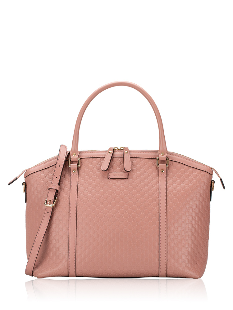 Soft Microguccissima Dome Satchel Pink