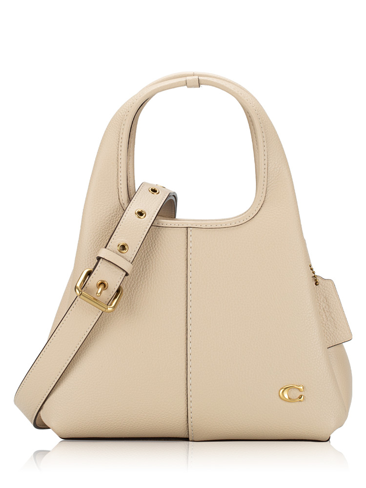 CM545 Lana 23 Leather Shoulder Bag Ivory