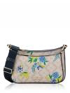 Duet Spade Flower Floral Crossbody Blazer Blue Multi