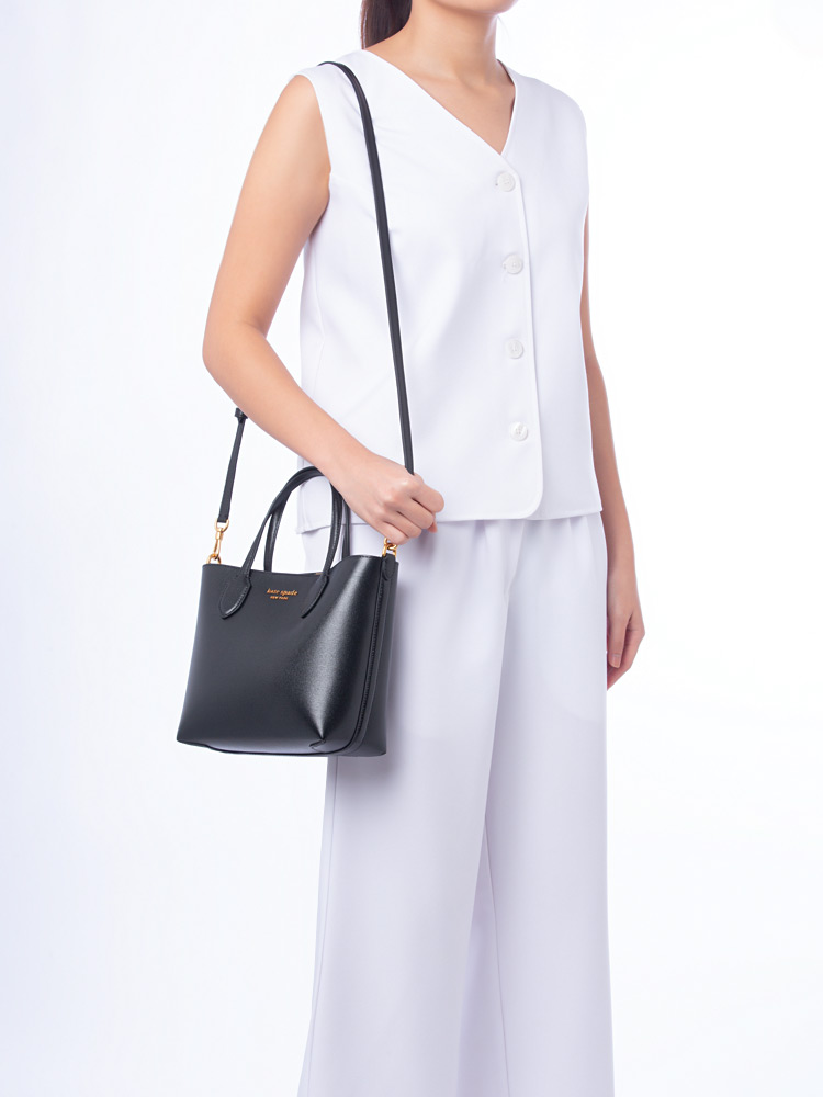 Bleecker Leather Medium Crossbody Black
