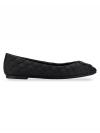 Chelsea Quilted Ballet Flats Perfect Black Sz 7