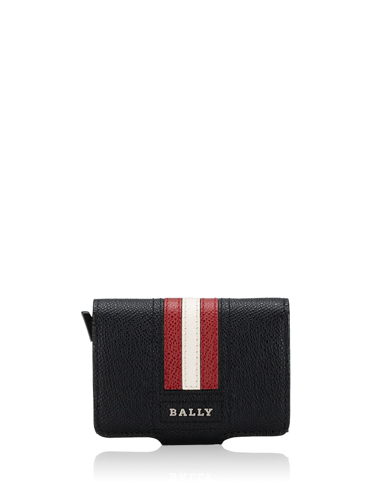 Ribbon Smart Card Wallet Black Bovine