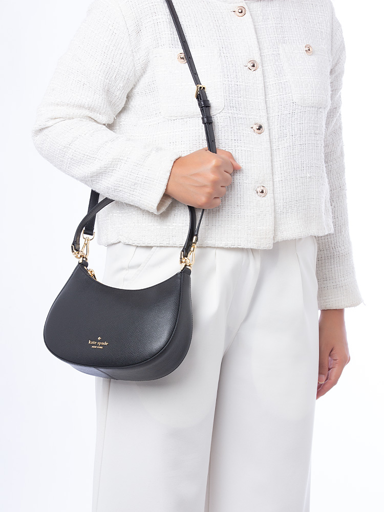 Paige Convertible Medium Crossbody Black