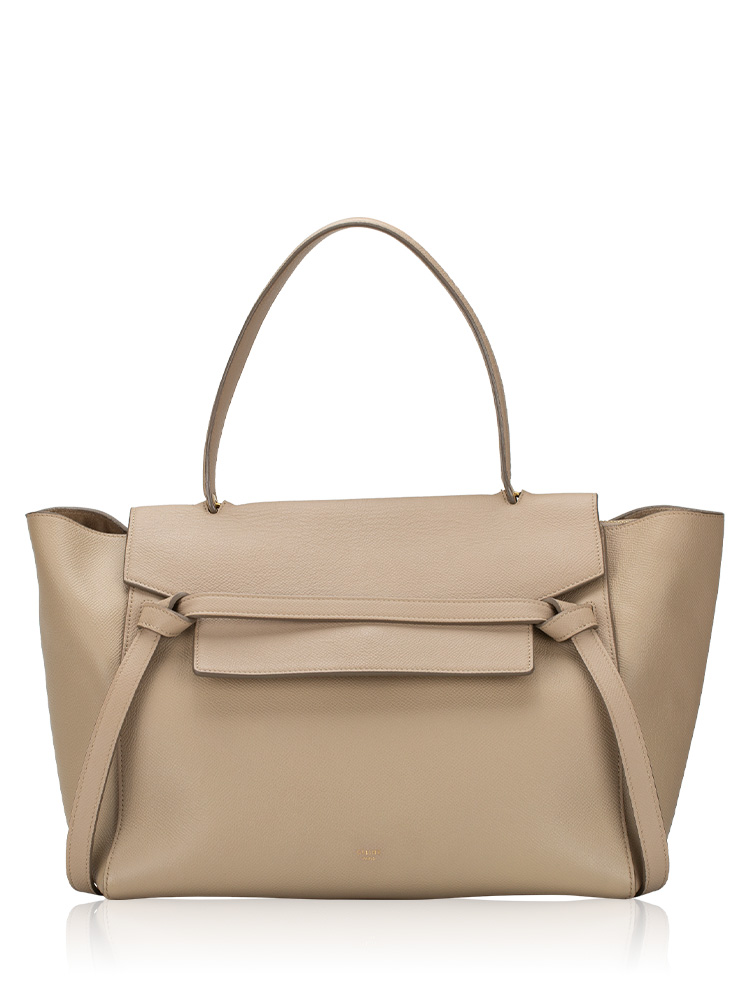 Grained Calfskin Small Belt Bag Light Taupe