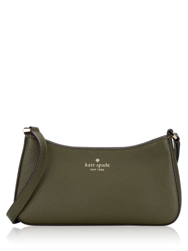 Julia Leather Small Shoulder Bag Seaweed