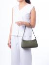 Julia Leather Small Shoulder Bag Seaweed