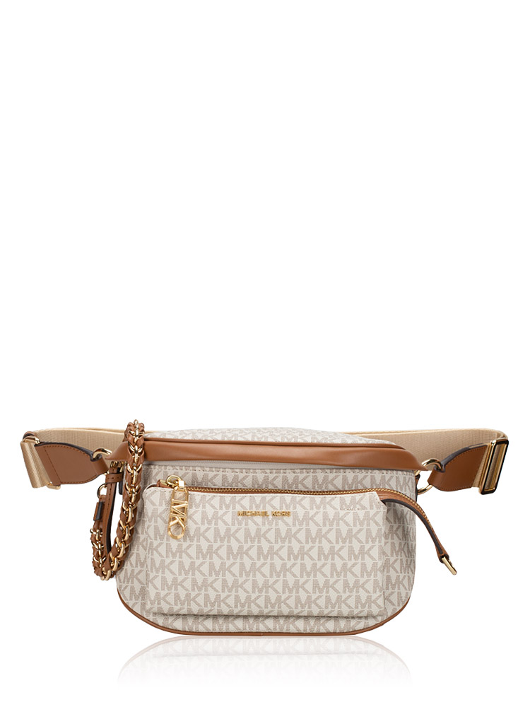 Signature Slater Medium Sling Pack Chain Messenger Vanilla Acorn