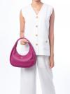 Kayla Crescent Shoulder Bag Dark Raspberry