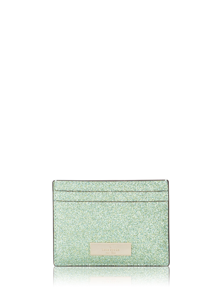 Kenzie Glitter Boxed Small Cardholder Seawater