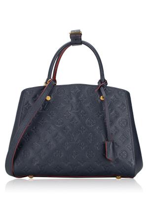 Monogram Empreinte Montaigne MM Marine Rouge