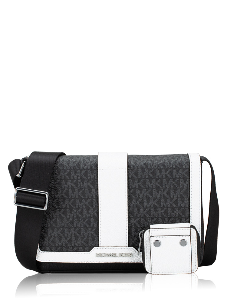 Signature Colorblock Cooper Crossbody with Pouch Bright White