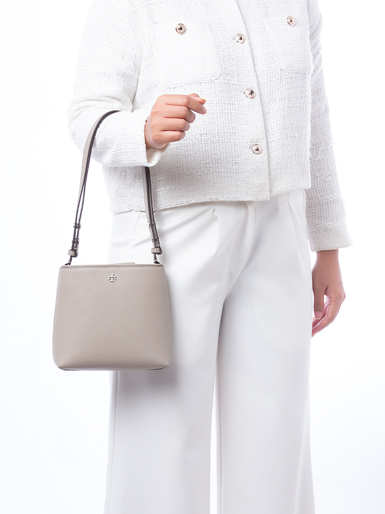 Emerson Small Bucket Bag Gray Heron